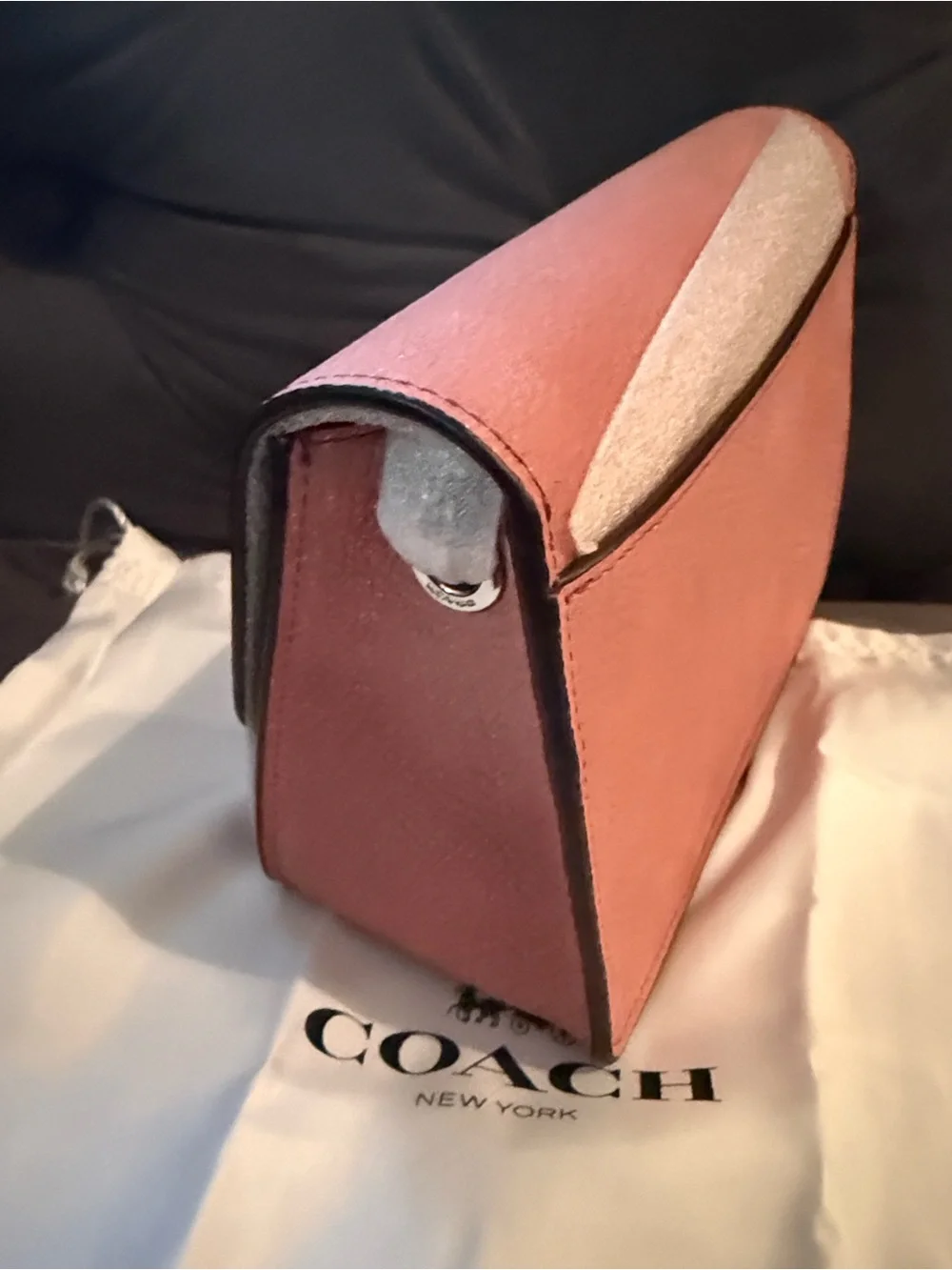 NWT COACH Bowery Crossbody in Glitter Rose/Silver 12092 $275